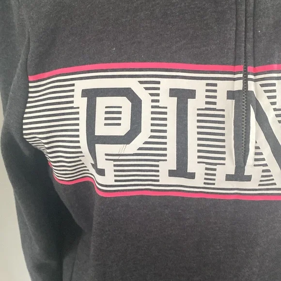 Pink by VS large sweatshirt kangaroo pocket - Picture 2 of 10